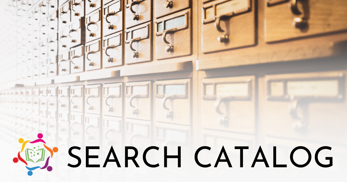Search Share Catalog Button-button background is a card catalog